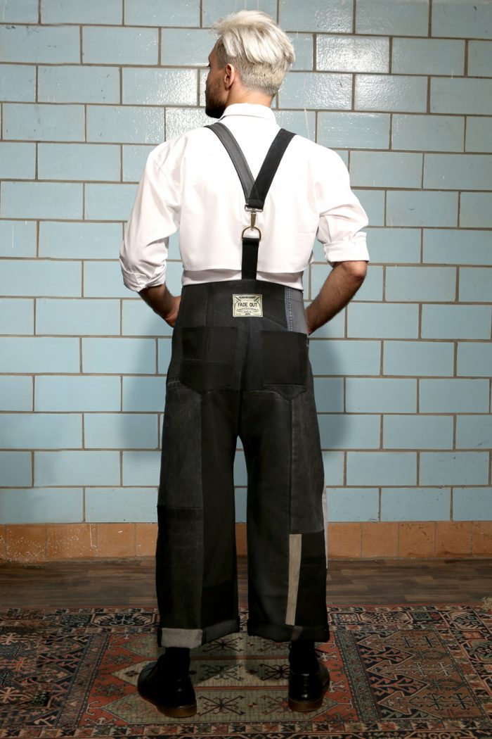 NAVY Suspender Pants - black