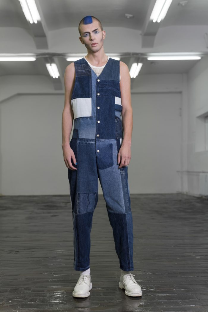 INDIGO Overall – dark blue – FADE OUT Label