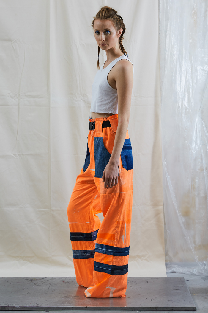 IRIDESCENT Trousers – Yellow or Orange – FADE OUT Label